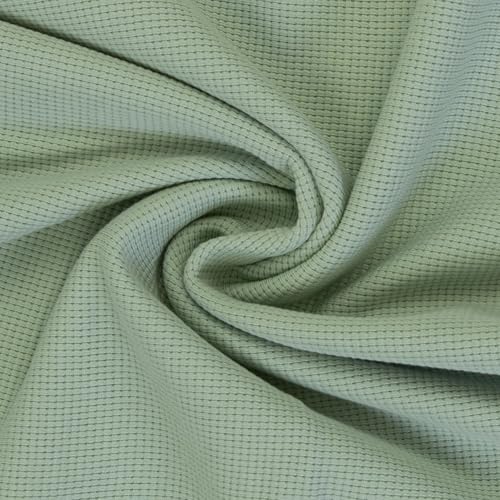 Waffeljersey | Waffelstrickjersey | 100% Baumwolle | Farbpalette 2024/2025 | für Bekleidung | Meterware | ab 50 cm (altmint) von Swafing