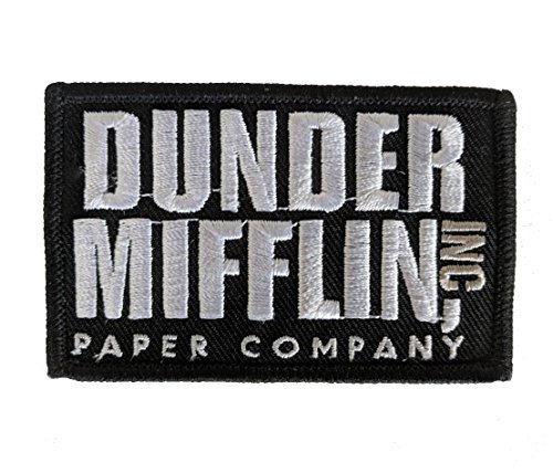 Swag Addicts Dunder Mifflin Inc – The Office bestickter Aufnäher – 5 x 7,6 cm (zum Aufbügeln) von Swag Addicts