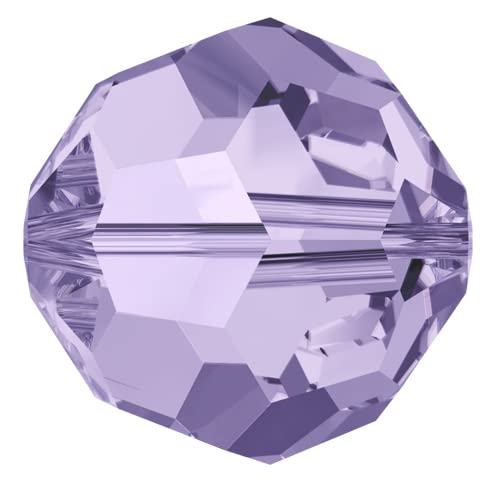 10 echte Swarovski-Kristalle rund 4 mm 5000 371 violett von Swarovski