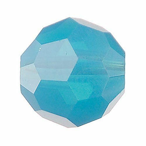 10 echte Swarovski-Kristalle rund 4 mm Caribbean blau von Swarovski