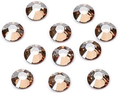 25 Hotfix-Strasssteine von Swarovski Rhinestones, rund, 4 mm, goldfarben von Swarovski