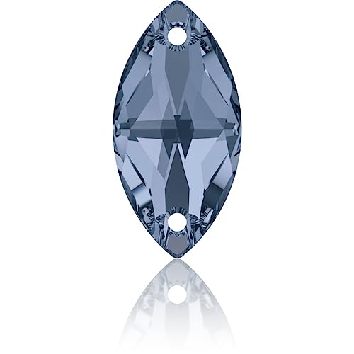 SWAROVSKI® Aufnähstein 3223 Navette 12x6mm, 1 Stück Aquamarine von Swarovski