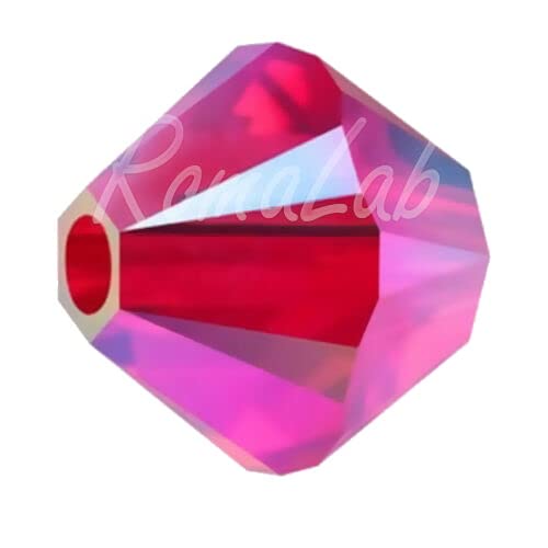 Swarovski 60 Original Bicone Kristalle 4 mm 5301-5328 227 Light SIAM AB 2X von Swarovski