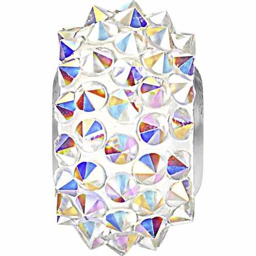 Swarovski 80401 BeCharmed Charm Pavé Spike Perlen, Crystal AB, 11.5mm - Pack of 12 (Wholesale) von Swarovski