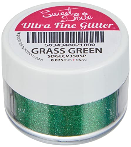 Sweet Dixie Extra Feiner Glitter Topf, Synthetisches Material, Grassgrün, 4 x 4 x 3 cm von Sweet Dixie