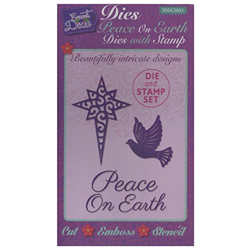 Sweet Dixie "Peace on Earth Stanz und Stempelset, Synthetisches Material, Grau, 29.4 x 15.8 x 0.9 cm von Sweet Dixie