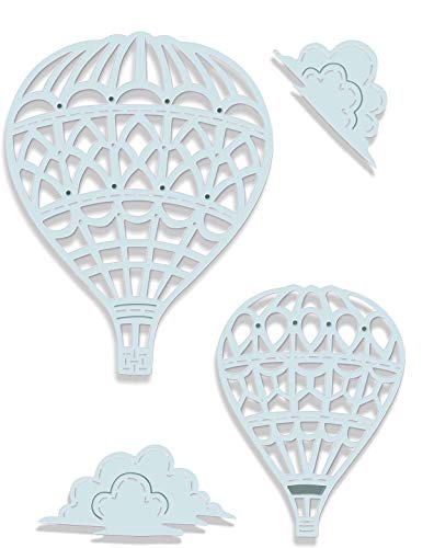 Sweet Dixie SDD361 SD Hot Air Balloons Stanzform, Metall, grau, M, 4 von Sweet Dixie