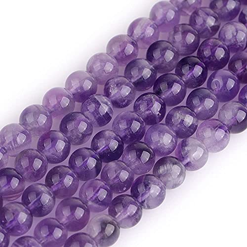 Sweet & Happy Girl's Store Runde Edelsteine Amethyst Perlen Strang 38,1 cm Schmuckherstellung, Amethyst, 6mm Amethyst Beads von GEM-INSIDE CREATE YOUR OWN FASHION