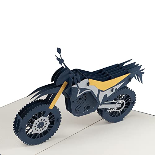 Sweetpopup® 3D Pop Up Karte Geschenkkarte für Motorradfahrer | Handgefertigt mit filigraner Faltstruktur | Klappkarte Motorrad, 012 von Sweetpopup