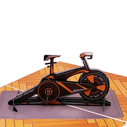 Sweetpopup® 3D Pop Up Karte Glückwunschkarte Geburtstagskarte Geschenkkarte Gutschein Fitness Gym Auszeit Erholung Genesung | Klappkarte Speedbike, 062 von Sweetpopup