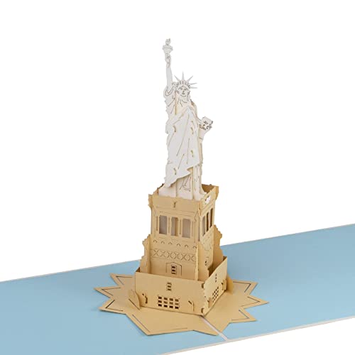 Sweetpopup® 3D Pop Up Karte Glückwunschkarte Grußkarte Reisegutschein Geschenkkarte Glückwunsch Geburtstag Urlaub Reise Amerika USA Newyork | Klappkarte Freiheitsstatue, 093 von Sweetpopup