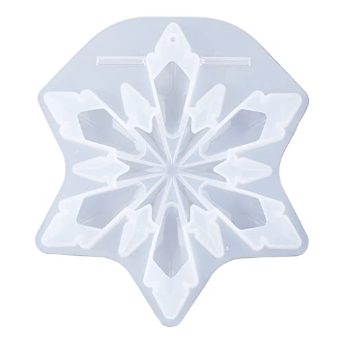 Swetopq schmuckherstellung 3D Snowflake Flexible e Mold Christmas Pendant Resin Mold Ornaments Crystal Epoxy Resin Mold von Swetopq