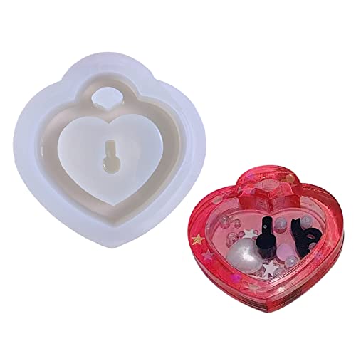 Swetopq schmuckherstellung Glossy Silicone oration Molds Love Heart Ornament Keychain Mold Pendant Jewelry Epoxy Resin Crafting Molds von Swetopq