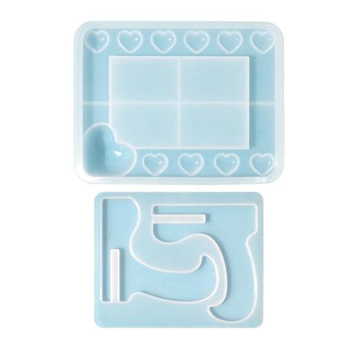 Swetopq schmuckherstellung Heart Photo Frame Molds Picture Frame Molds Silicone Moulds Clay Mold Table Decoration Hand-Making Supplies for Photo von Swetopq