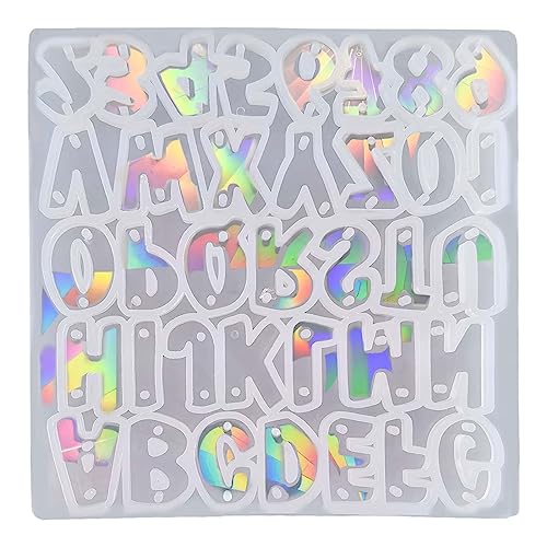 Swetopq schmuckherstellung Light and Ornaments Resin Earrings Silicone Mold Small Letter Decorative Pendant Mold for von Swetopq