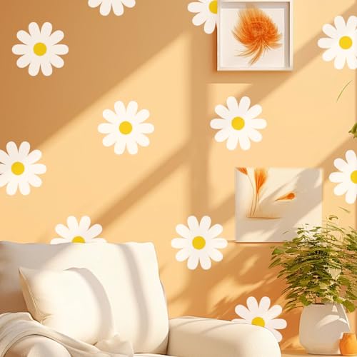 SwirlColor Wandtattoo Kinderzimmer, 18-Blatt-Wasserdichte Wandtattoos Selbstklebende Blumen-Wandaufkleber für Kinder Kinderzimmer Schlafzimmer Wohnzimmer Klassenzimmer Wand Dekor von SwirlColor