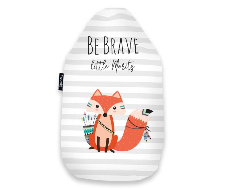 Kinder Wärmflasche Personalisiert - Mit Namen "Be Brave Fuchs" Swook von SwookDesign