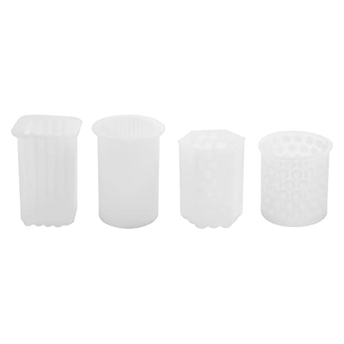 Sxdluzi Kerzenform 4er Pack Silikonformen, 3D Silikonformen, Kerzenformen Zum Ausgießen Von Kerzen DIY Set von Sxdluzi