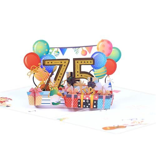 Geburtstagskarte PopUp Karte für Geburtstag Kinder 3D Alter Zahl Grußkarte Geburtstagsgeschenk Baby Abgebildetes Alter Nummer Grußkarte von Sxett