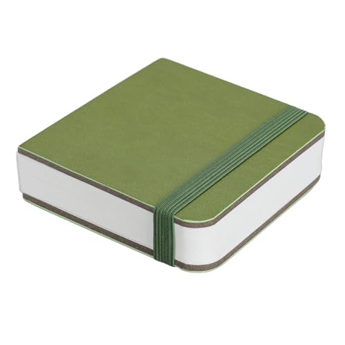 30 Blatt Aquarell Skizzenbuch, 8 X 8 Cm Großes Tragbares Kleines Aquarell Tagebuch, 300 g/m² Weißes Papier Aquarell Notizbuch Zum Malen, Skizzieren, Kritzeln, Schreiben (GREEN) von Sxhlseller