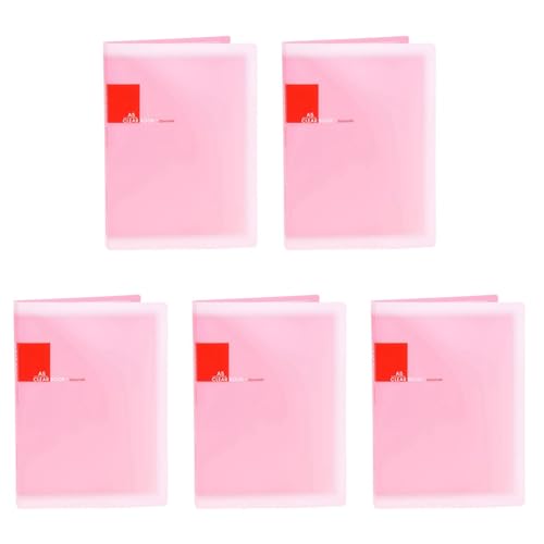 Sxmrmnx 5X Kunststoff A5-Papier 20 Pockets Datei Dokument Ordner Halter - Rosa von Sxmrmnx