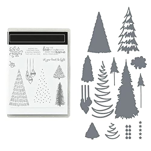 Stampin Up Stempel und Stanzformen für Kartenherstellung, Weihnachtsblume, klare Stempel, Stanzformen für Kartenherstellung, Scrapbooking-Karten und Kartengestaltung Dekoration (2#) von Syansju