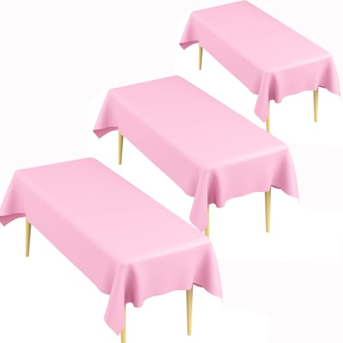 Tischdecke,Biertisch Tischdecke,Tischdecke Rosa,Tischdecke Geburtstag Mädchen,Party Tischdecke,Einweg Tischdecke Plastik,Schulanfang Tischdecke,Tischdecke Hochzeit,Abwischbare Tischdecke von SycloPak