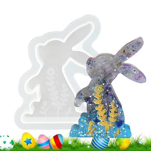 Silikonform Ostern Hase, Osterkerzenformen, Ostern Kaninchen Silikonformen Gießformen, Frühlingshase Handgemachte Kerzenform For Gips, Sojawachs Kerzen, Ostergeschenke von Syengery