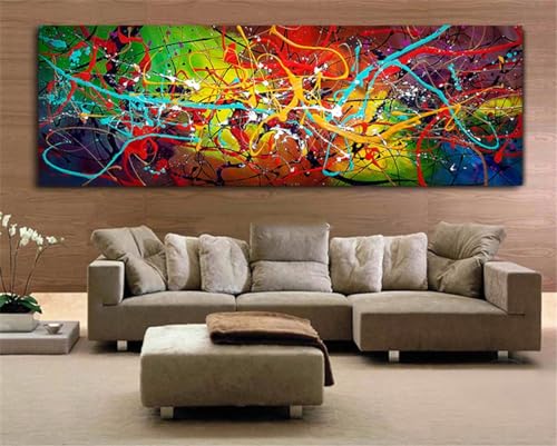 Syiboo Diamond Painting Groß Full Bilder,5D DIY Bunte Linien Kristall Kreuzstich Kunst Diamant Malerei nach Anzahl Kits Mosaik Gemälde für Home Wand Dekor 60x180cm-24x71 inch s-695 von Syiboo