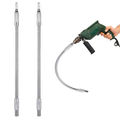 2 Stück Biegsame Welle Bit Verlängerung, 1/4 Zoll Hex-Shank Flexibler Bithalter, Flexible Verlängerung Für Schraubendreher, Flexible Welle Bohrmaschine Für Elektronische Bohrschrauber, 300mm von SynHHergyx