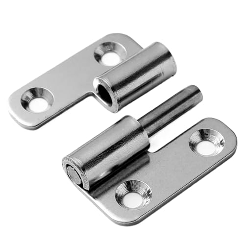 Abnehmbares Scharnier, Edelstahl, Flaggenform, Scharnier, Aluminium, Tür, Badezimmer, Gleitgelenk, abnehmbare Scharnier-Hardware, 2/2,5/3/4 Zoll Scharniere(2 inch Right) von SynapSYA