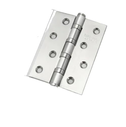 SynapSYA 2 Stück Edelstahlscharniere Schwarzgold Silent Bearing Engineering Unterstützende Tür- und Fensterscharniere Hardware-Zubehör 4 Zoll Scharniere(A2) von SynapSYA