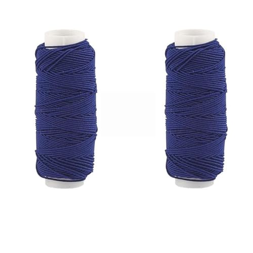 SynapSYA 2 stücke/3 stücke Set Bunte Elastische Fäden for Nähmaschinen 30 Meter/Rolle Stickerei Nähgarn Hand nähgarn Handwerk Set Stickgarn(2pcs-Sapphire) von SynapSYA