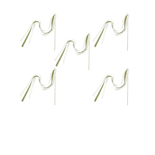 Wedding Twirling Streamers 25 Stück Hochzeit Feen Zauberstab Stick Luftschlangen Party Aufwärmen Feier Gefälligkeiten Holz für Hochzeit(Light Green) von SynapSYA