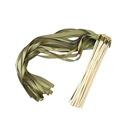 Wedding Twirling Streamers 50/20 Stück Band-Hochzeitsstäbe, wirbelnde Luftschlangen, Hochzeitsband-Stick for Hochzeitsdekoration für Hochzeit(R13,20pcs) von SynapSYA