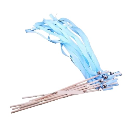 Wedding Twirling Streamers 50/20 Stück Band-Hochzeitsstäbe, wirbelnde Luftschlangen, Hochzeitsband-Stick for Hochzeitsdekoration für Hochzeit(R19,50pcs) von SynapSYA