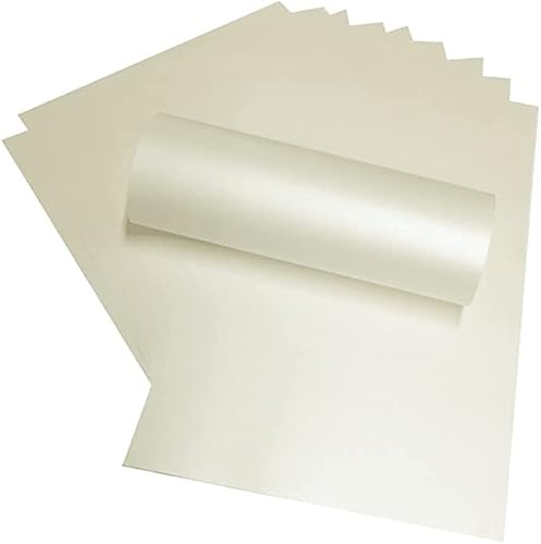 10 Blatt 30,5 x 30,5 cm Scrapbook-Karte, 290 g/m², dekorative Bastelkarte, blasselfenbeinfarben von Syntego