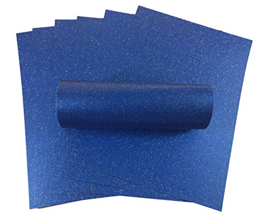 10 Blatt A4 Yale Blau schillernder Glitzerkarton, Qualität 300 g/m², 110 lb Karton zum Basteln und Kartenmachen von Syntego