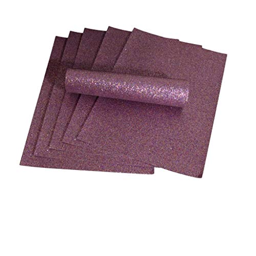 Glitzer-Papier, A4, Violett, schillernd, Farbmischung, glitzernd, weich, fusselfrei, 100 g/m², 10 Blatt von Syntego