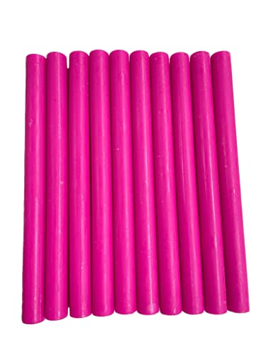 Siegelwachs-Sticks für Heißklebepistolen, zum Stempeln von Wachssiegeln, Pink, 10 Stück von Syntego