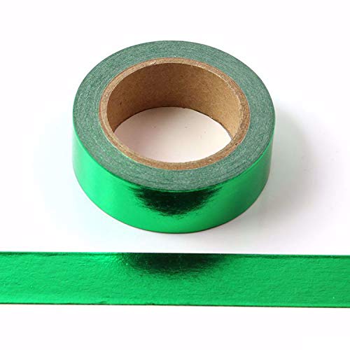 Masking Tape Washi-Klebeband, dekorativ, selbstklebend, 15 mm x 10 m (Grün) von Syntego