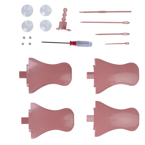 Syrisora 18-teiliges Strickmaschinen-Adapter-Set, Strickmaschinen-Adapter, Ersatz, komplettes Werkzeug, DIY-Strickmaschinen-Zubehör für Erwachsene und Kinder von Syrisora