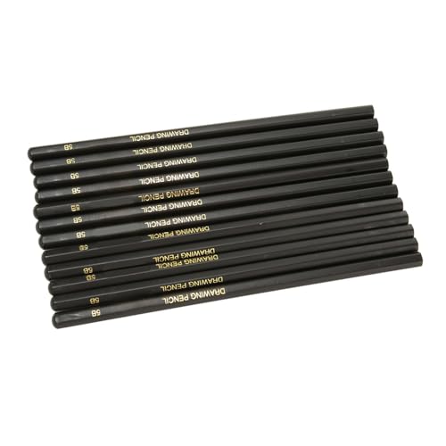 Syrisora 36-teiliges Zeichen-Skizzierstifte-Set, professioneller, ergonomischer Griff, Graphit-Bleistift-Set für Anfänger, Künstler (5B) von Syrisora