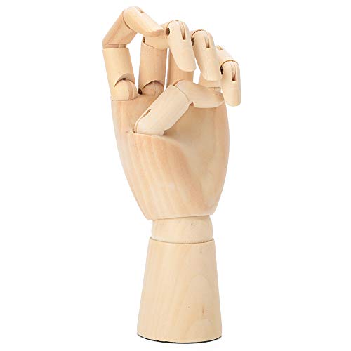 Syrisora Holz Handmodell Flexible Künstler Hand Figur Skizzieren Modell Massivholz Dekoration von Syrisora