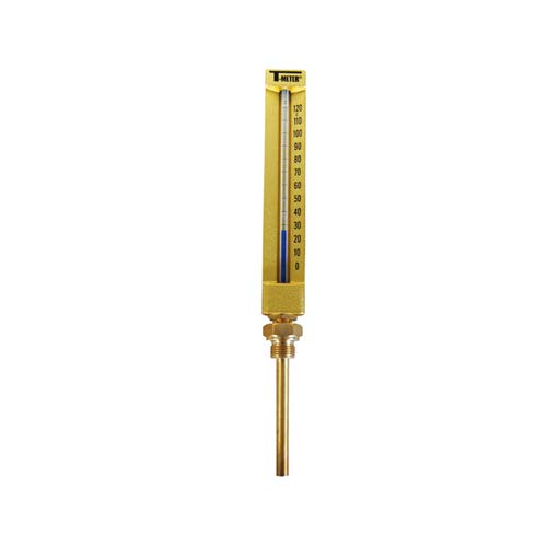 Syveco 1673002 Serie 1673 Industrielles Vertikales Thermometer, Gerade, 200 mm Höhe, 100 mm Kolben von Syveco