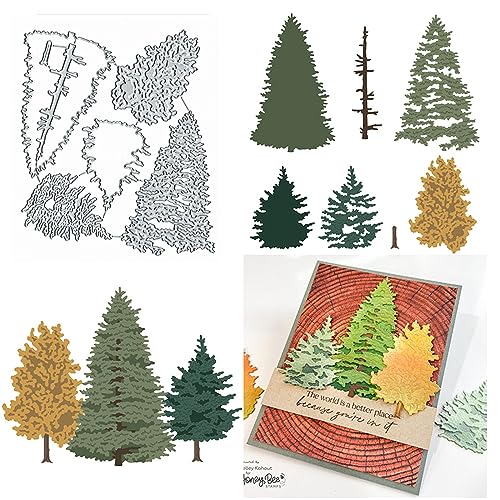 Stanzschablonen für Weihnachtsbäume, Metall, Weihnachtsbaum-Blatt-Stanzformen, Stanzschablonen für DIY, Prägung, Foto, dekoratives Papier, Scrapbooking, Kartenherstellung von Sznilindm