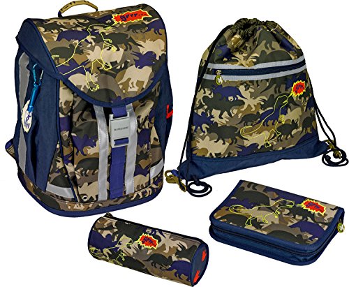 t-rexworld Flex Style Camouflage Schulrucksack-Set, 28 x 38 x 20 cm, Modell # 11869 Massagestuhl Therapiestuhl von T-Rex World