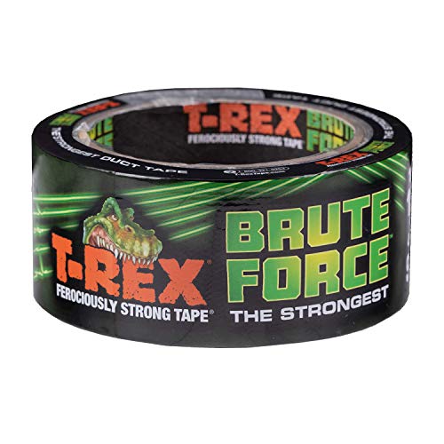 T-Rex Brute Force Klebeband, das stärkste Hochleistungs-Klebeband, Gaffa, wasserdichte Rückseite, 48 mm x 9,1 m, Schwarz von T-Rex