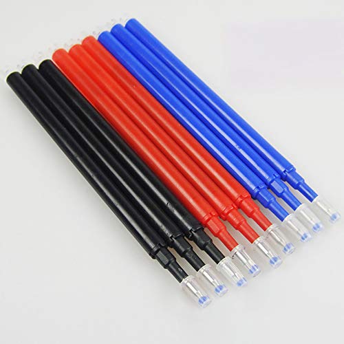 Ersatzminen Tintenroller Basic Nachfüllminen Für Radierbare Kugelschreiber, Sehr Gut Gefüllte Minen, Stift Radierbar, Strichstärke 0,7 mm [3/6/9 Stück] inkl. rot, Blau, schwarz (6 Stk: Rot+Schwarz) von tooloflife