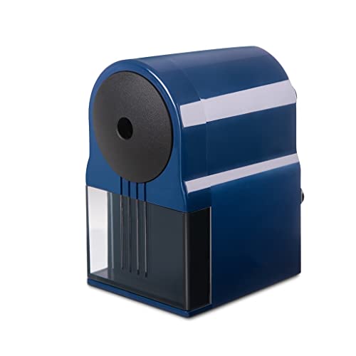 Automatischer Bleistiftspitzer für Stiftzuführung, 5 Geschwindigkeitsspitze, verstellbarer Bleistiftspitzer für Büro und Schule (Color : Blue, Size : 10.4x10.9cm) (Blue 10.4x10.9cm) von T7anpmmazz